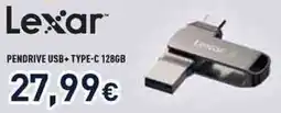 Unieuro Lexar Pendrive USB+ TYPE-C 128GB offerta