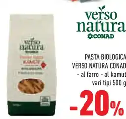 Conad Superstore Pasta biologica VERSO NATURA CONAD offerta