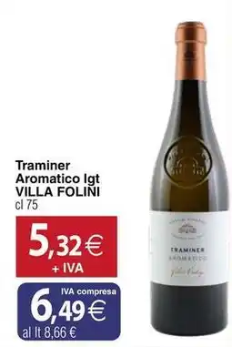 Docks Cash&Carry Traminer Aromatico lgt VILLA FOLINI offerta