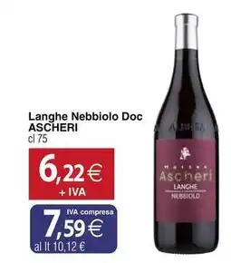 Docks Cash&Carry Langhe Nebbiolo Doc ASCHERI offerta