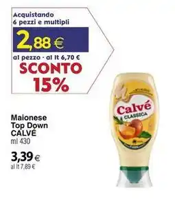 Docks Cash&Carry Maionese Top Down CALVÉ offerta