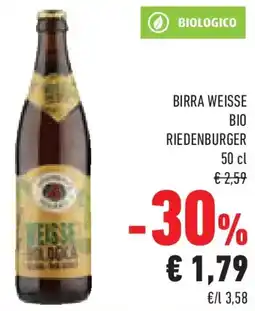 Conad Superstore Birra weisse bio RIEDENBURGER offerta