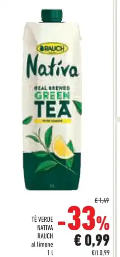 Conad Superstore Tè verde nativa RAUCH offerta