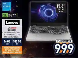 Unieuro Lenovo LOQ GAMING 83JEOOBTIX offerta
