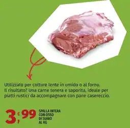 Vivo Supermercati Spalla intera con osso di suino offerta