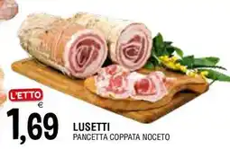Al Discount Lusetti pancetta coppata noceto offerta
