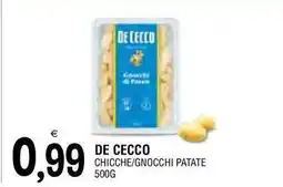 Al Discount De cecco chicche/gnocchi patate offerta