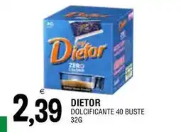 Al Discount Dietor dolcificante 40 buste offerta