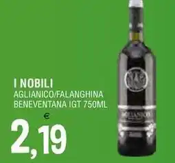 Al Discount I nobili aglianico/falanghina beneventana igt offerta