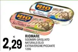 Al Discount Riomare sgombri grigliato naturale/olio extravergine/piccante offerta