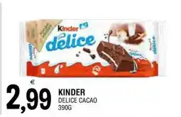 Al Discount Kinder delice cacao offerta