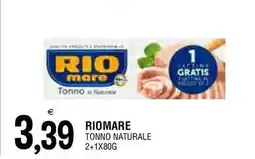 Al Discount Riomare tonno naturale offerta