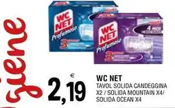 Al Discount Wc net tavol solida candeggina x2/solida mountain x4/ solida ocean x4 offerta