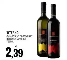 Al Discount Titerno aglianico/falanghina beneventano igt offerta