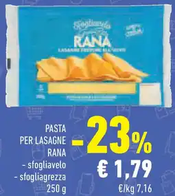 Conad Superstore Pasta per lasagne RANA offerta