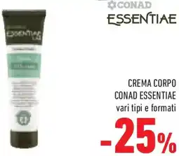 Conad Superstore Crema corpo CONAD ESSENTIAE offerta