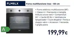 Unieuro DeLonghi FLM6LX Forno multifunzione Inox offerta