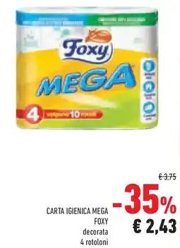 Conad Superstore Carta igienica mega FOXY offerta