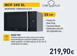 Unieuro Whirlpool MCP 349 SL MICROONDE TERMOVENTILATO offerta