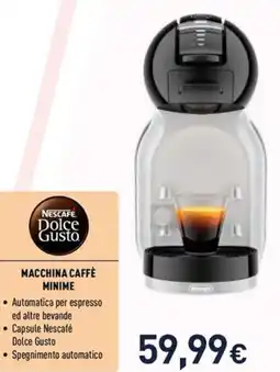 Unieuro Nescafe dolce gusto macchina caffè minime offerta