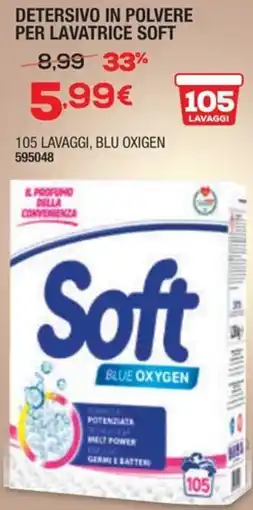Bricofer Detersivo in polvere per lavatrice SOFT offerta