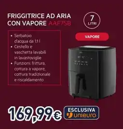 Unieuro AEG FRIGGITRICE AD ARIA CON VAPORE AAF7SB offerta