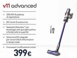 Unieuro dyson v11 advanced offerta