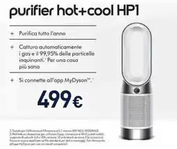 Unieuro dyson purifier hot+cool HP1 offerta