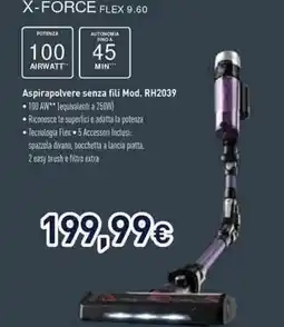 Unieuro Rowenta x-force flex Aspirapolvere senza fili Mod. RH2039 offerta
