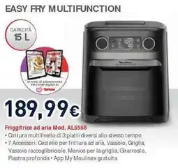 Unieuro Moulinex easy fry multifunction Friggitrice ad aria Mod. AL5558 offerta