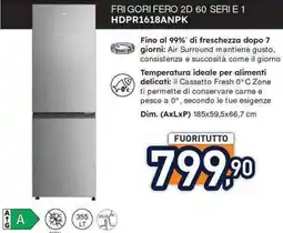 Unieuro Haier FRIGORI FERO 2D 60 SERIE1 HDPR1618ANPK offerta