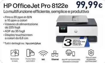 Unieuro HP OfficeJet Pro 8122e offerta