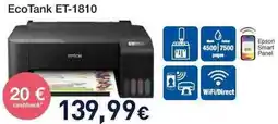 Unieuro EPSON EcoTank ET-1810 offerta