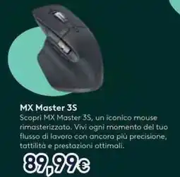 Unieuro logitech MX Master 3S offerta