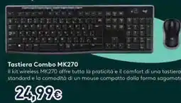 Unieuro logitech Tastiera Combo MK270 offerta