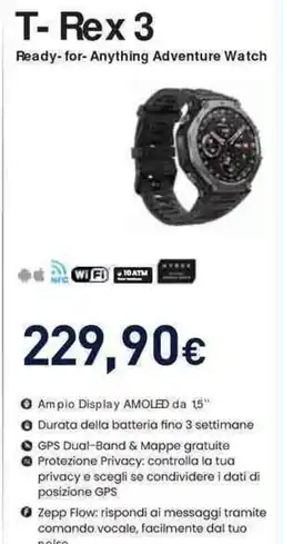 Unieuro amazfit T-Rex 3 offerta
