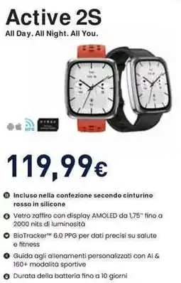 Unieuro amazfit Active 2S offerta