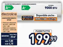 Unieuro Electroline CLIMATIZZATORE MONOSPLIT KIT94MF offerta