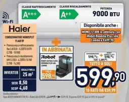 Unieuro Haier condizionatore monosplit flair 09 offerta