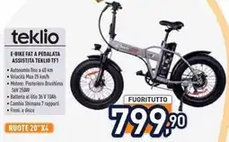 Unieuro E-bike fat a pedalata assistita teklio TF1 offerta