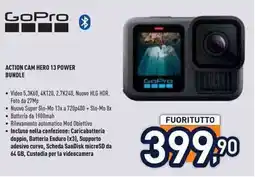 Unieuro GoPro Action cam hero 13 power bundle offerta