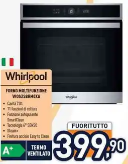 Unieuro Whirlpool FORNO MULTIFUNZIONE WOILIS8HMOXA offerta