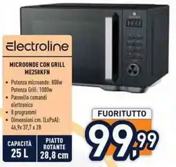 Unieuro Electroline MICROONDE CON GRILL ME258KFN offerta