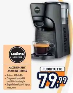 Unieuro Lavazza macchina caffe' a capsule tiny eco offerta