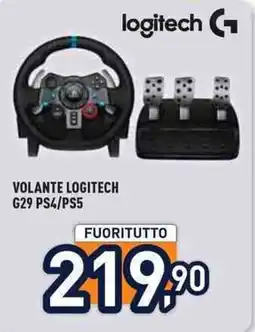 Unieuro logitech G VOLANTE LOGITECH G29 PS4/PS5 offerta