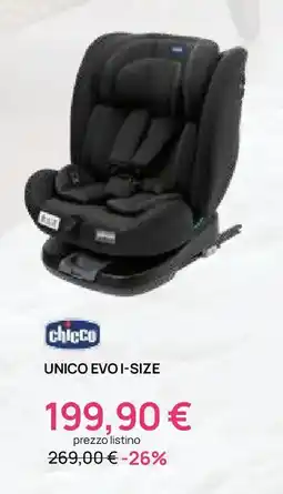 Prenatal Chicco unico evo i-size offerta