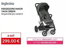 Prenatal Inglesina passeggino maior taiga green offerta