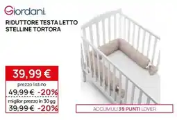 Prenatal Giordani riduttore testa letto stelline tortora offerta