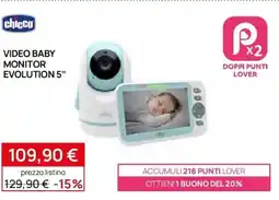 Prenatal Chicco video baby monitor evolution 5" offerta
