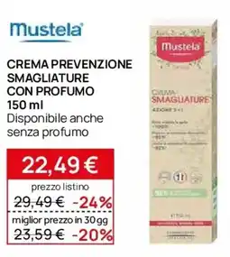 Prenatal Mustela crema prevenzione smagliature con profumo offerta